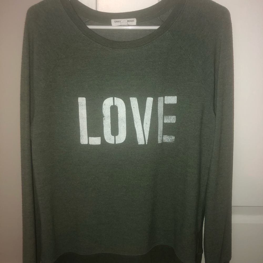 Grayson/Threads long sleeve green sweater